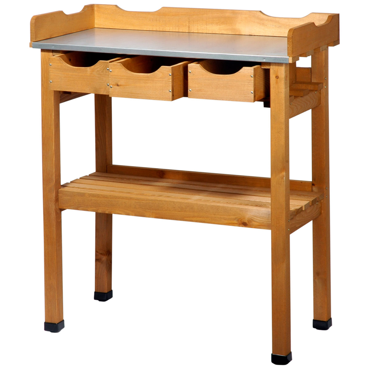 dobar Pflanztisch 40 x 90 x 80 cm braun Bild 1