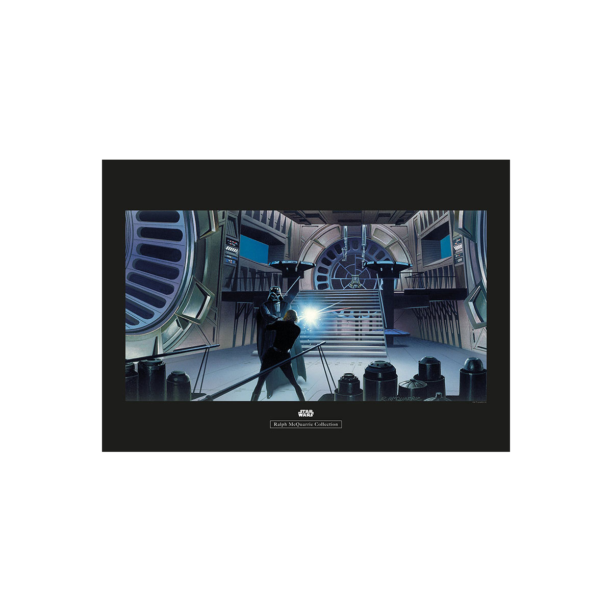 Komar  Wandbild Star Wars Classic Vader Luke Throneroom 40x30 cm Bild 2