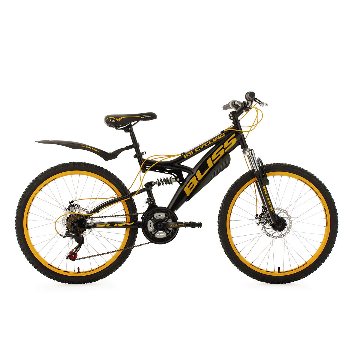 KS Cycling Jugend-Mountainbike Bliss Fully schwarz-gelb