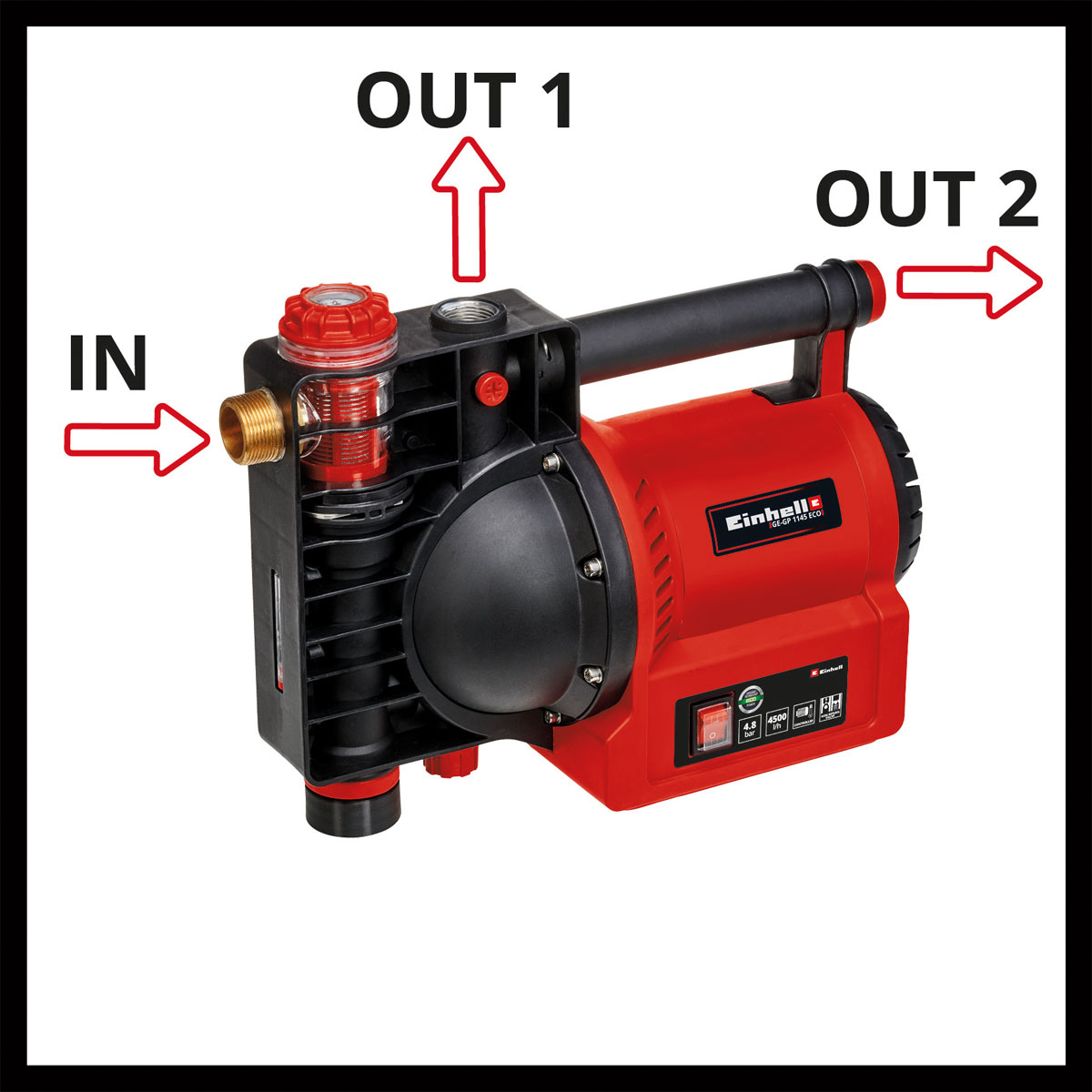 Einhell Gartenpumpe GE-GP 1145 ECO Bild 3