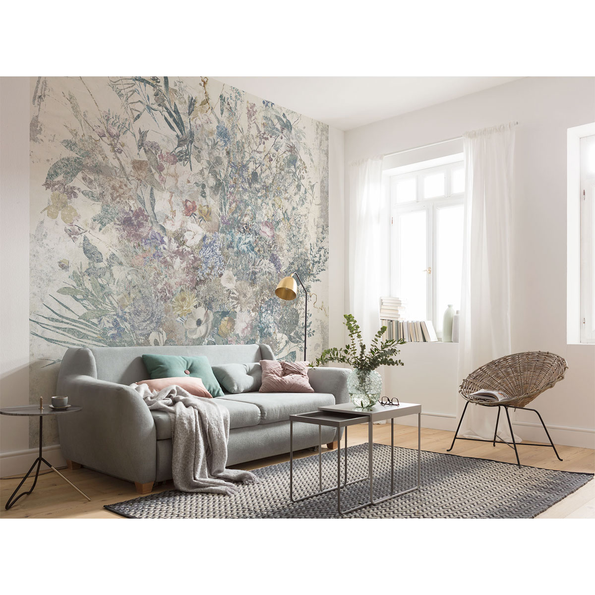 Komar  Vlies Fototapete Bouquet Blowout 300x280 cm