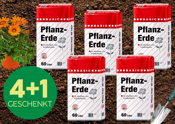 4+1 Pflanzerde Aktion
