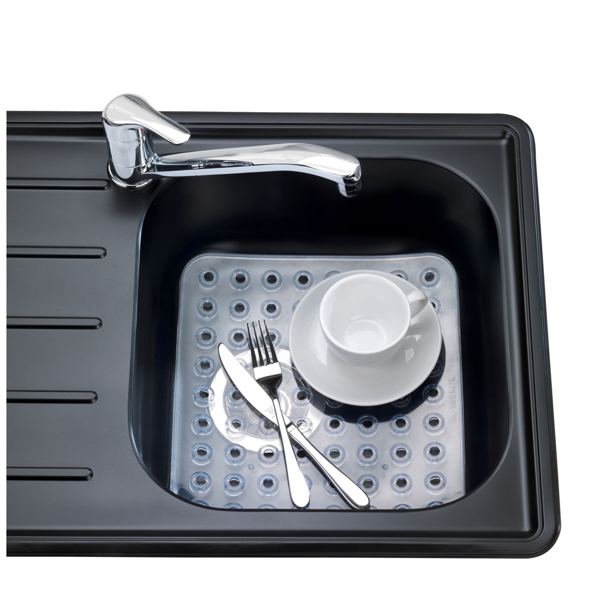 Wenko Spülbeckeneinlage Kristall eckig Bild 2