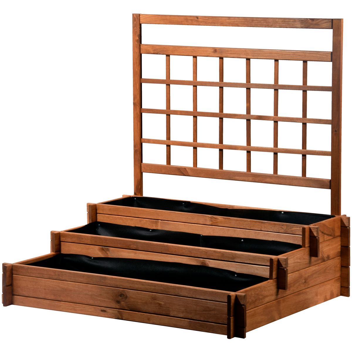 dobar Hochbeet Peru 110 x 115 x 88 cm braun