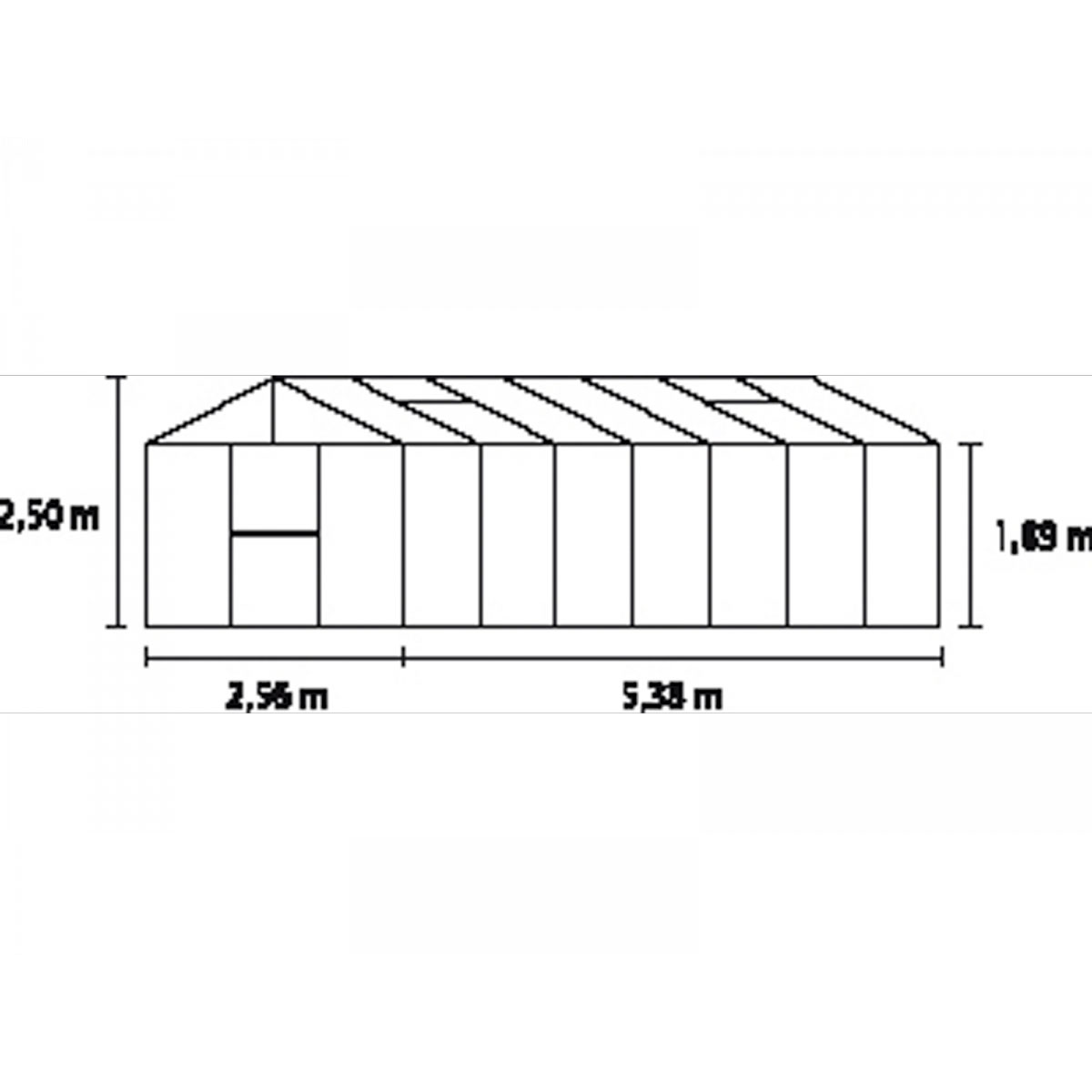 Vitavia Gewächshaus Zeus 13800 13,8m² 10 mm Hohlkammerplatte silber Bild 2