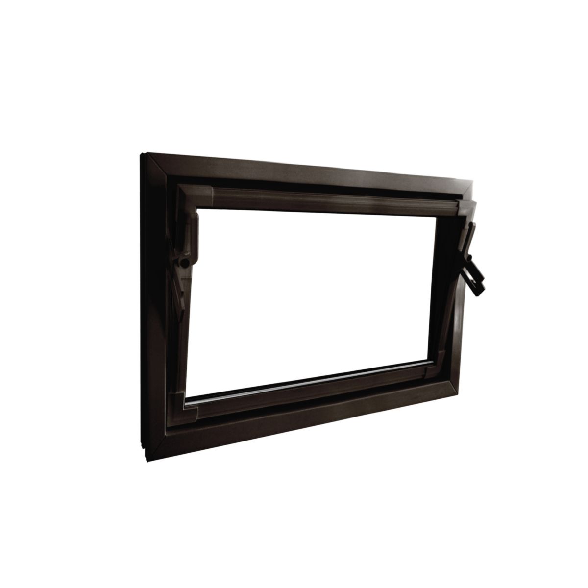 Kippfenster Q59 800 x 600 mm ISO Glas braun