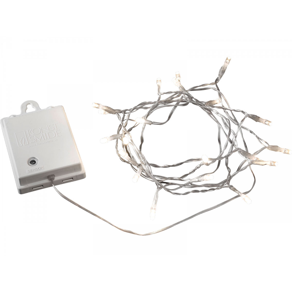 Konstsmide LED-Außenlichterkette 20 Dioden transparentes Kabel batterie Bild 1