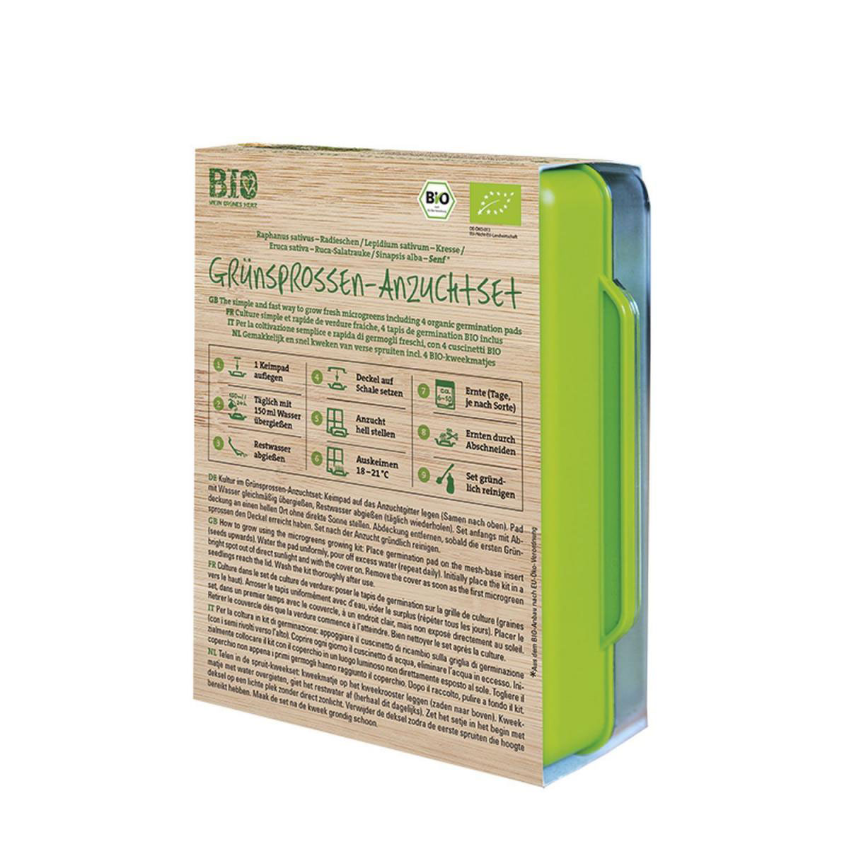 Anzuchtset Micro Green inkl 4 BIO-Keimpads Bild 2