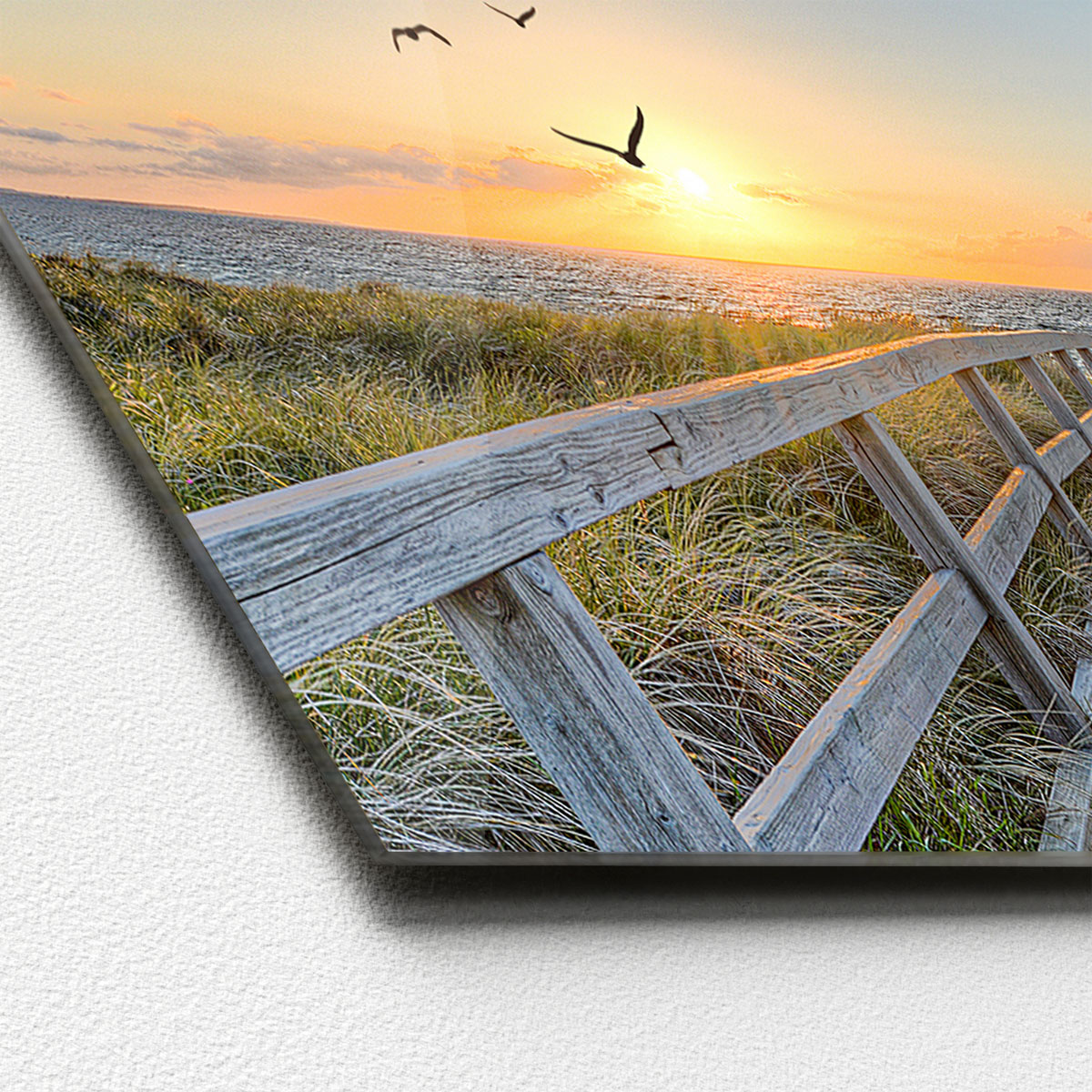 Glas-Art Birds Above Lost Sea 30 x 80 Glasbild Bild 2