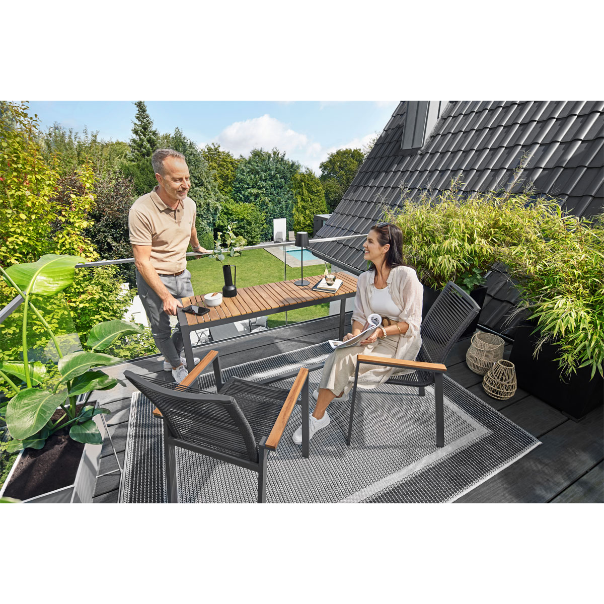 Haveson Stapelsessel Rondo grau Bild 15