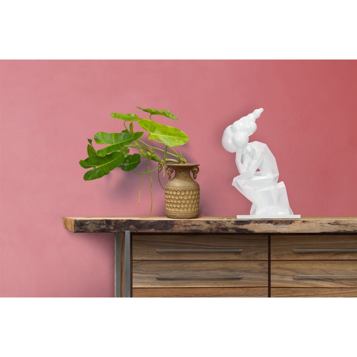 Skulptur Kenya 110 weiss Bild 5