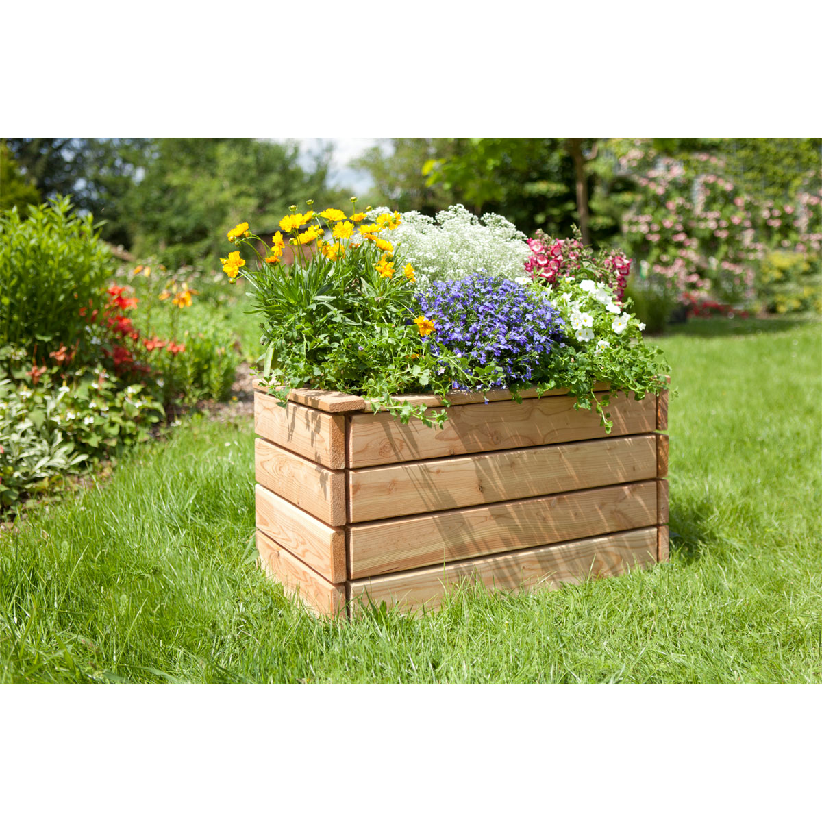 Pflanzkasten Lärche unbehandelt 80x40x43 cm