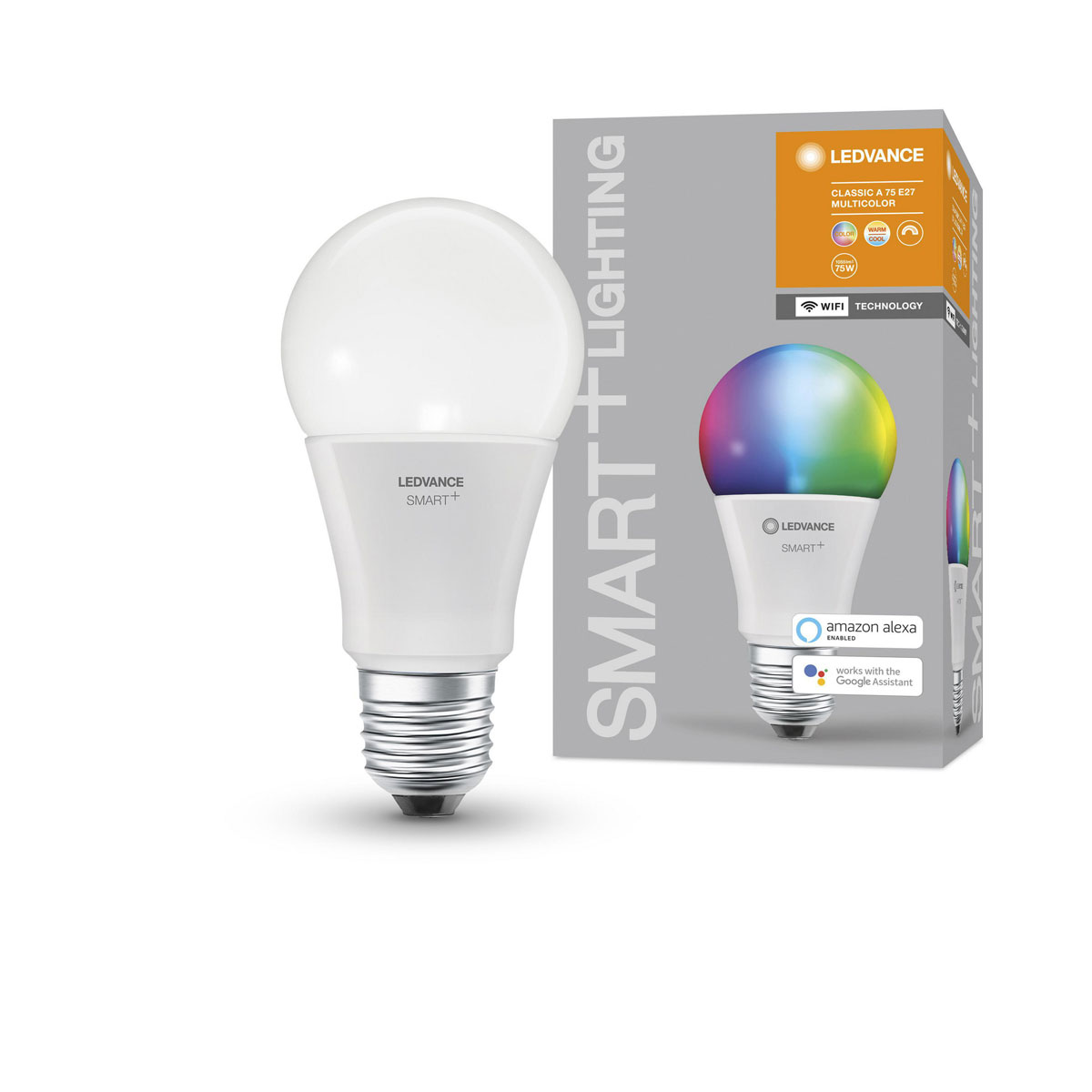 Ledvance SMART+ Glühlampe Classic A 9,6 x 6,1 x 15,4 cm 75 Watt RGBW Bild 1