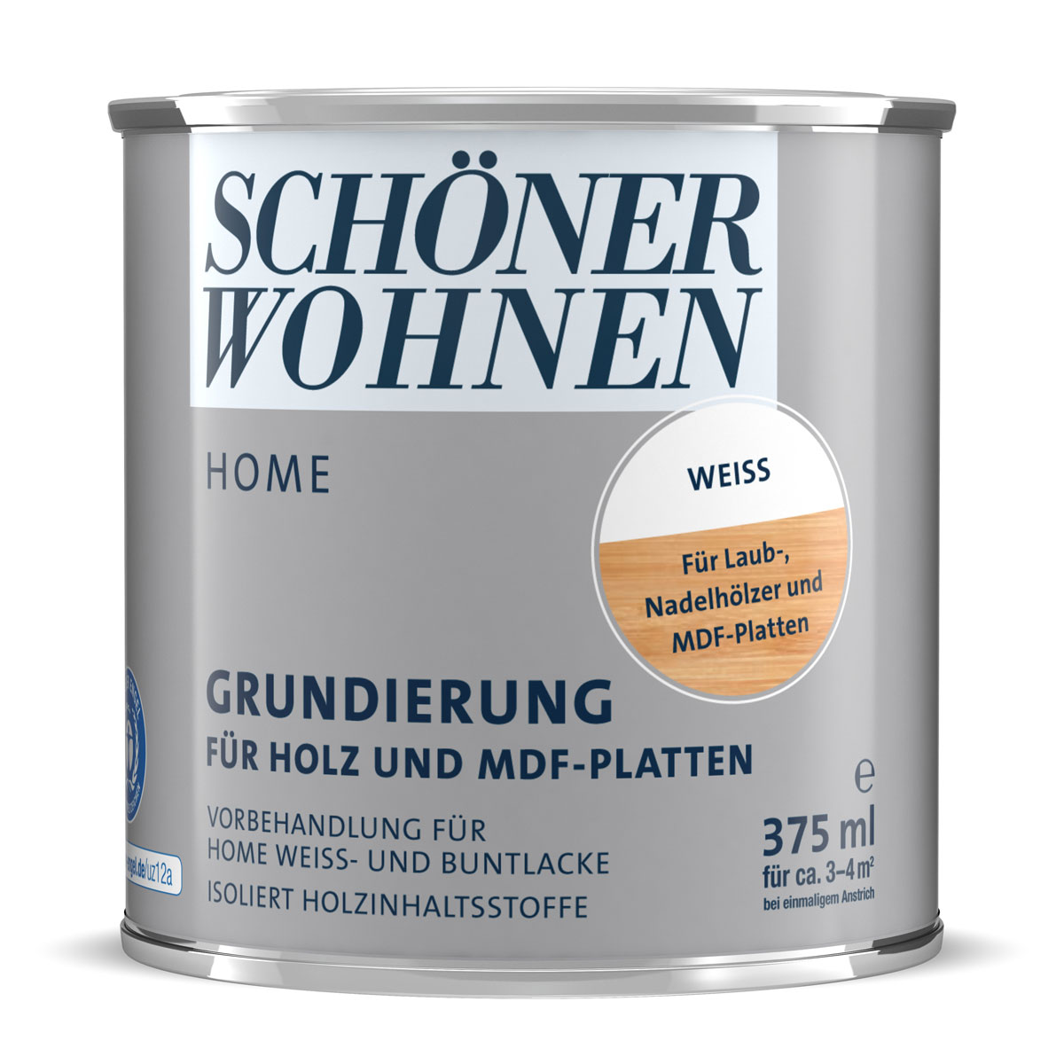 Schöner Wohnen Farbe Grundierung Home weiß für Holz- und MDF-Platten 375 ml