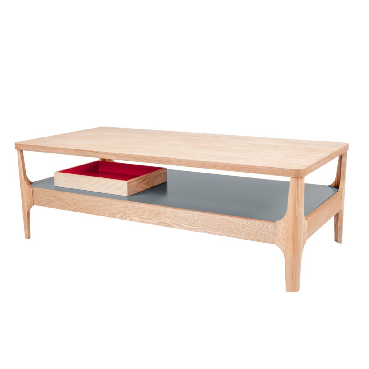 Kaffeetisch Addison Esche grau