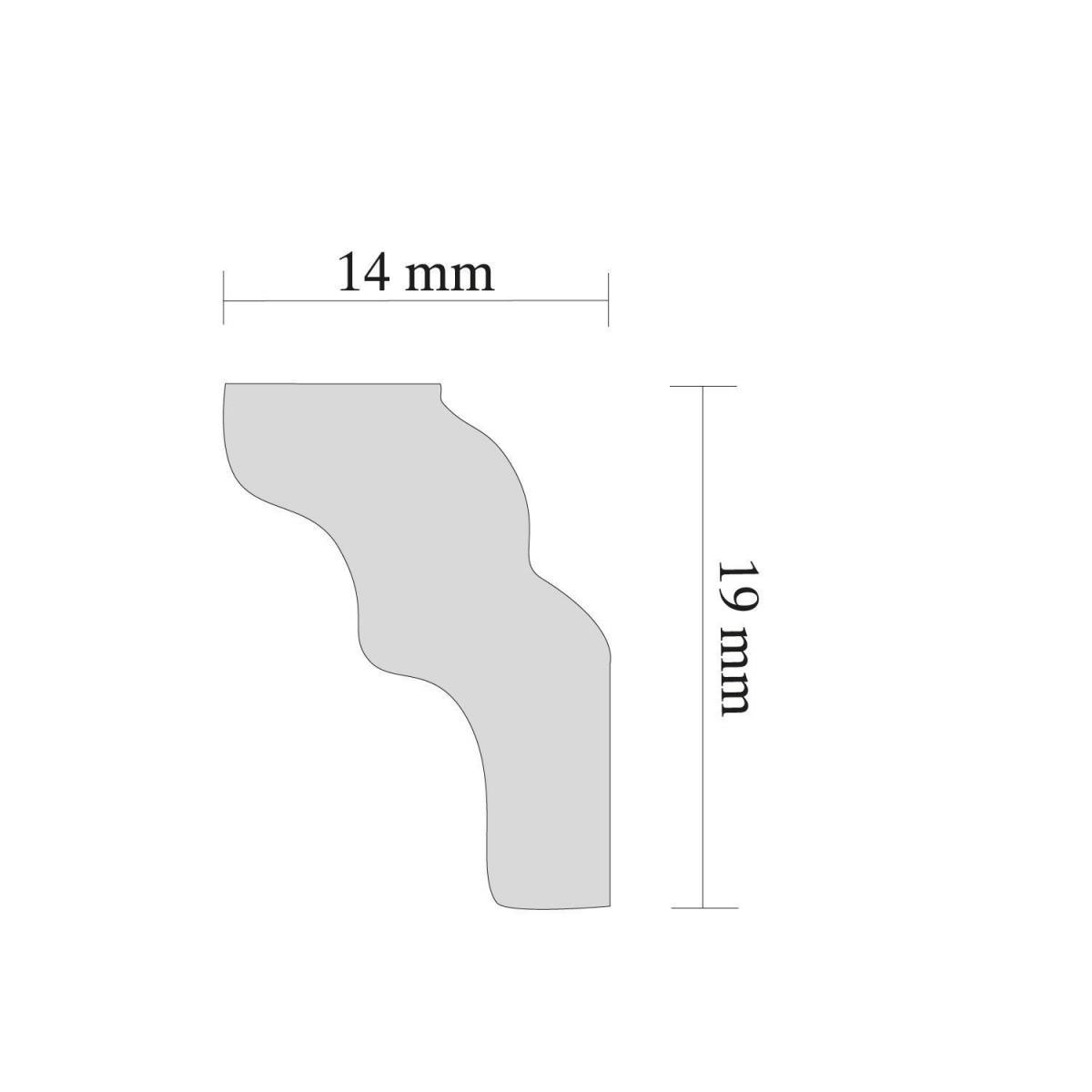 Zierprofil Alexa 2 x 2 m weiß Bild 2