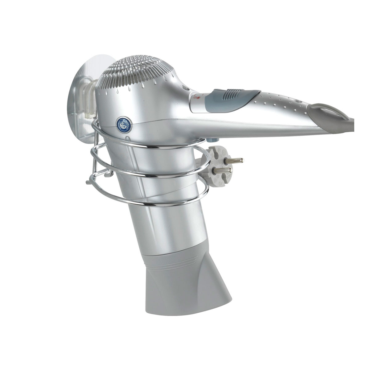 Wenko Haartrocknerhalter Osimo Befestigen ohne bohren Static-Loc Bild 1