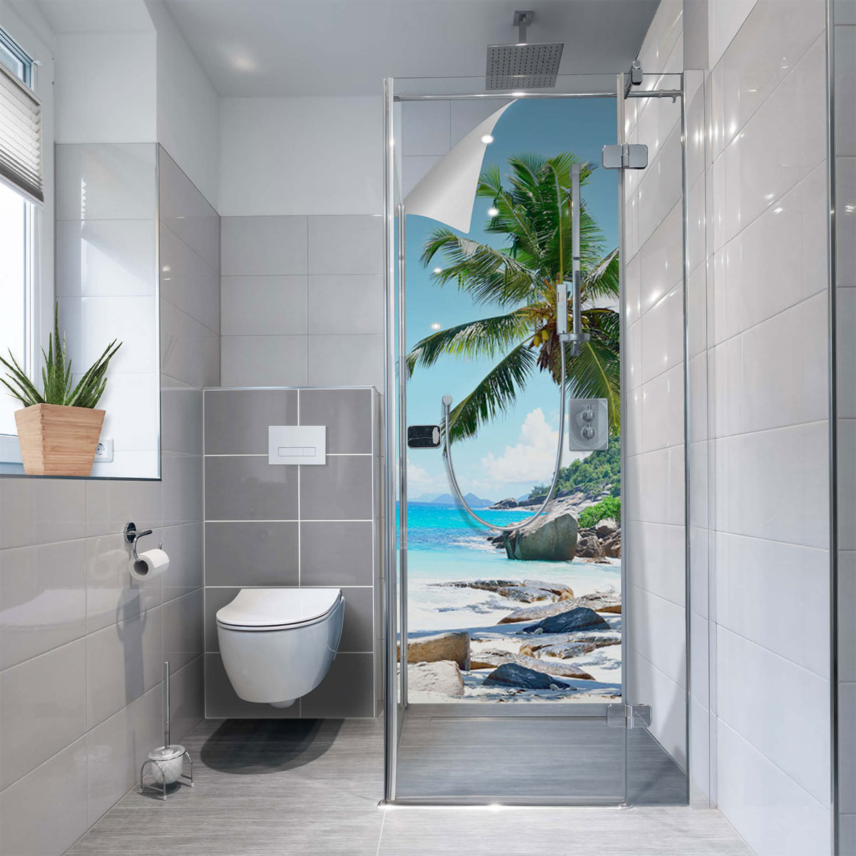 MySpotti Fresh DuschrückwandfolieSeychellen Bild 2