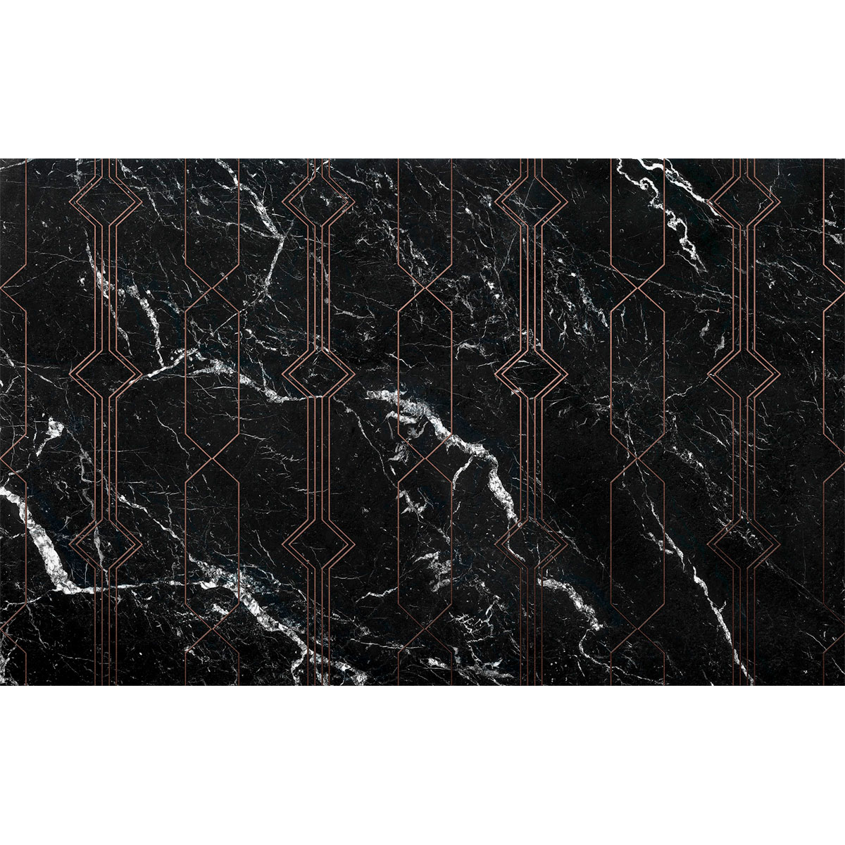 Komar  Vlies Fototapete Marble Black 400x250 cm Bild 2