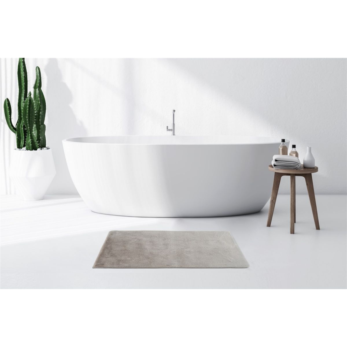 Badematte Rabbit Light 325 hellgrau 65 x 100 cm Bild 2