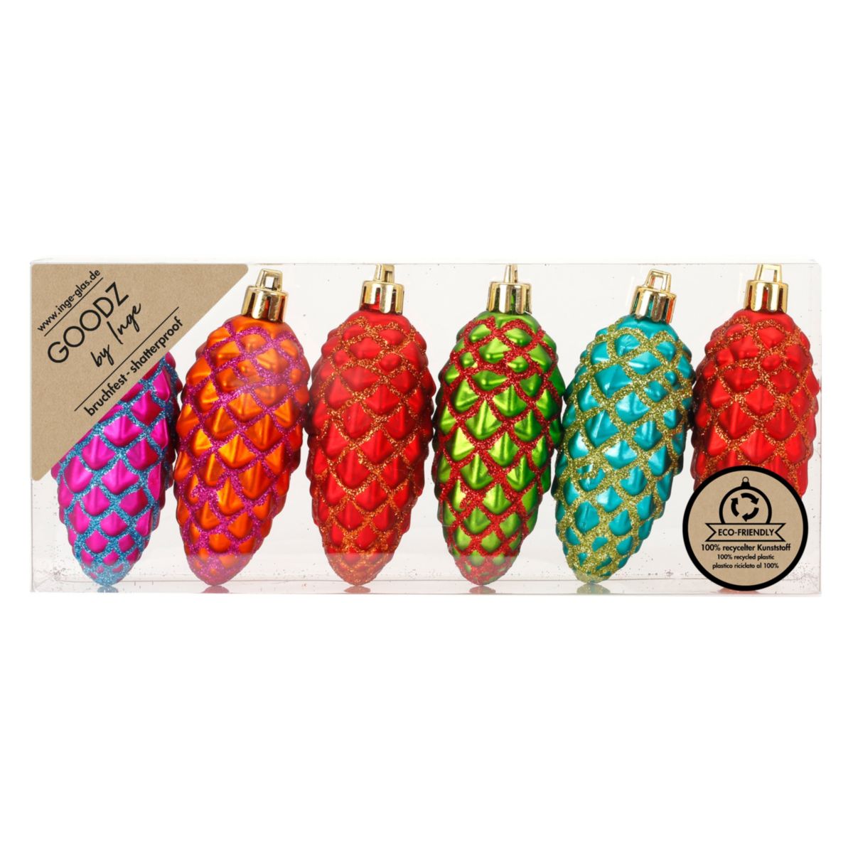 Zapfenset 9cm Mille Fiori