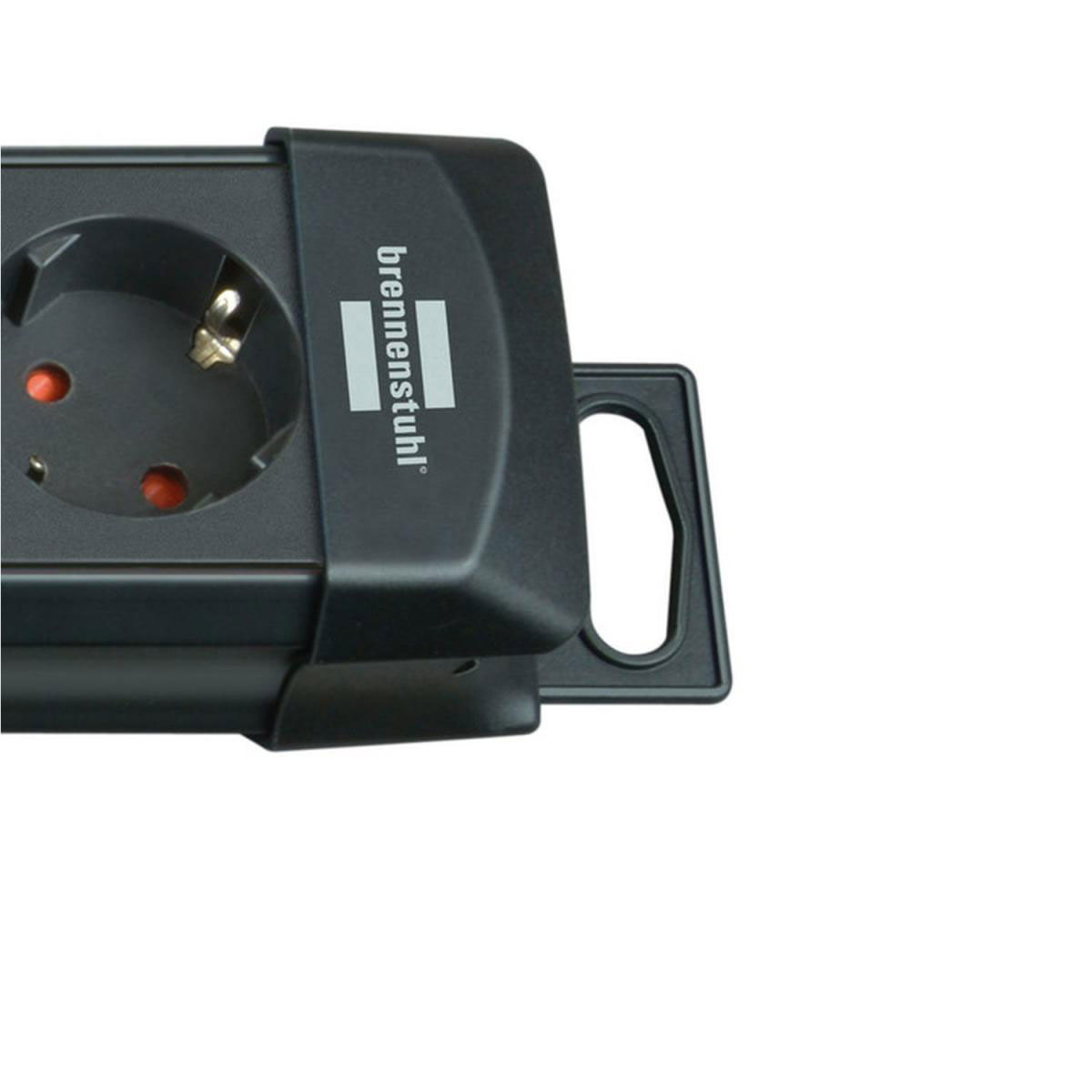 Brennenstuhl Steckdosenleiste Premium-Line mit Schalter 8-fach schwarz Bild 2