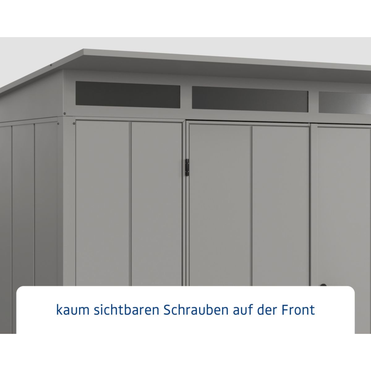 EcoStar  Gerätehaus Elegant-PTyp 3RAL9007 2 flg Bild 4