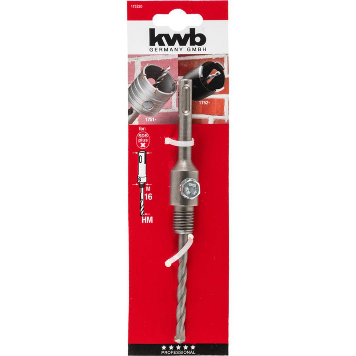 kwb  Aufnahmeschaft mit Zentrierbohrer SDS Plus Bild 2