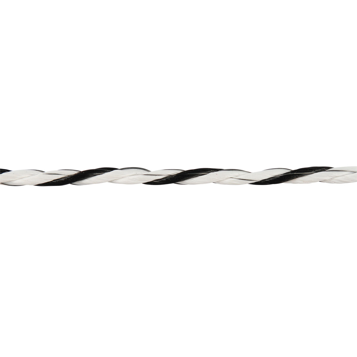 Weidezaunseil TopLine 200 m Durchmesser 6 mm schwarz-weiß