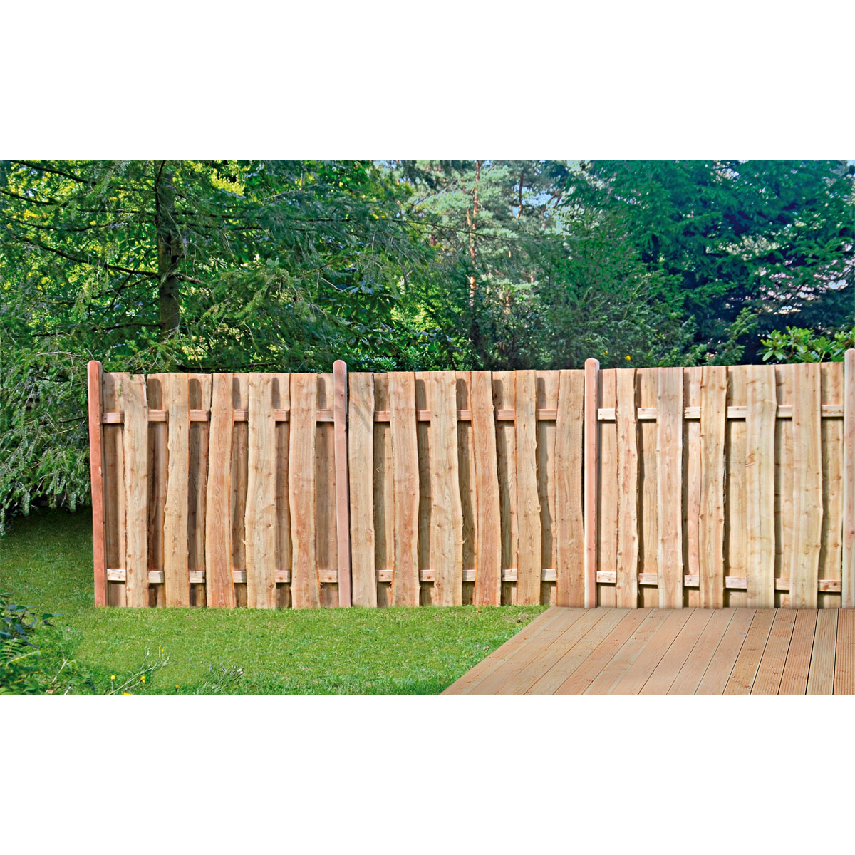 Zaun Jütland Lärche 180 x 180 cm Bild 2