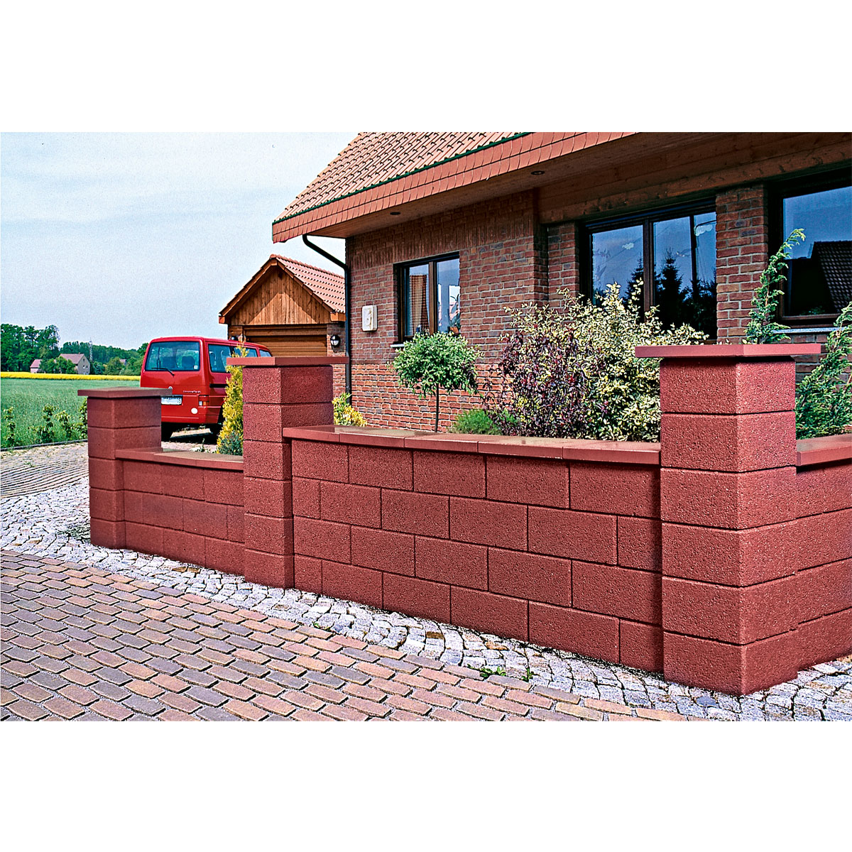 Lusit  Gartenmauer Bellamur 1/1 Stein Rotbraun Bild 2