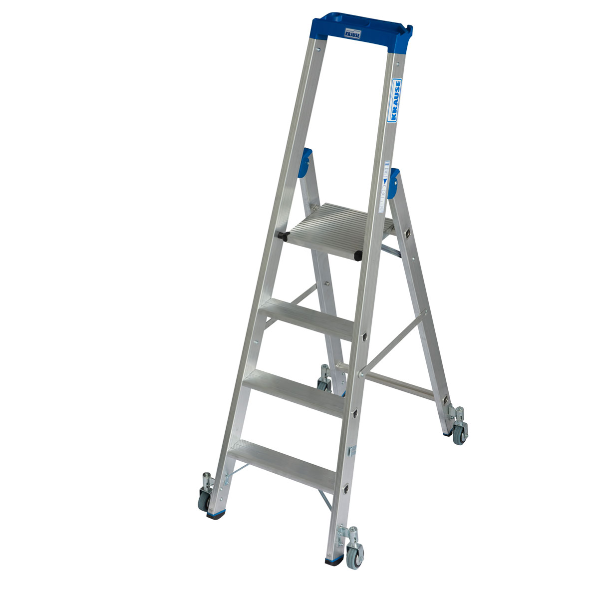 Krause STABILO STUFEN-STEHLEITER FAHRBAR 4 STUFEN Bild 10