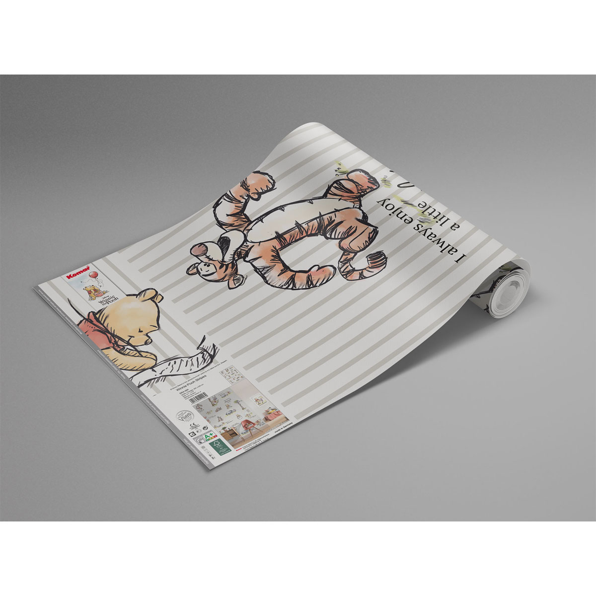 Komar  Vlies Fototapete Winnie the Pooh Stripes 200x280 cm Bild 3