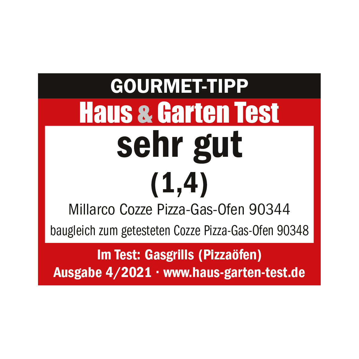 COZZE Pizzaofen Gas mit Thermometer und Pizzastein Bild 4