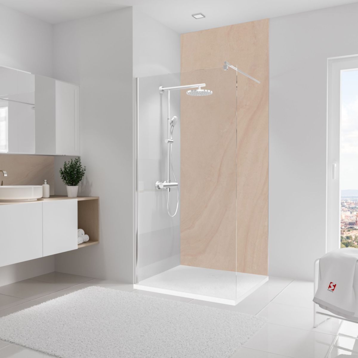 Schulte Duschrückwand, Decodesign, Dekor Sandstein-beige, 2550x1000cm