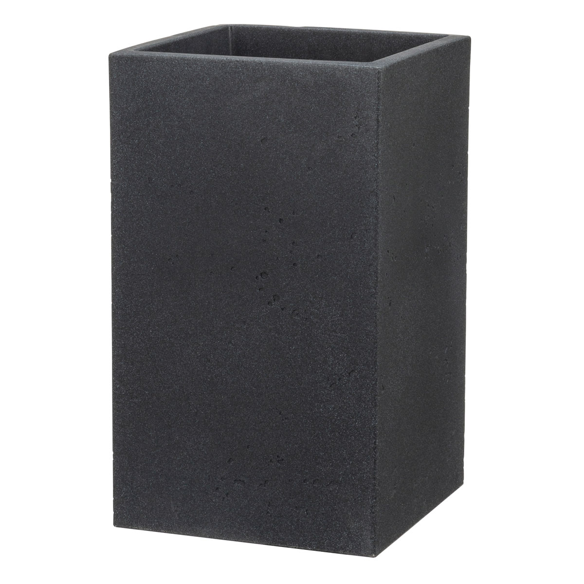 Scheurich Pflanzgefäß C-Cube High BxHxT ca 28 x 48 x 28 cm Stony Black