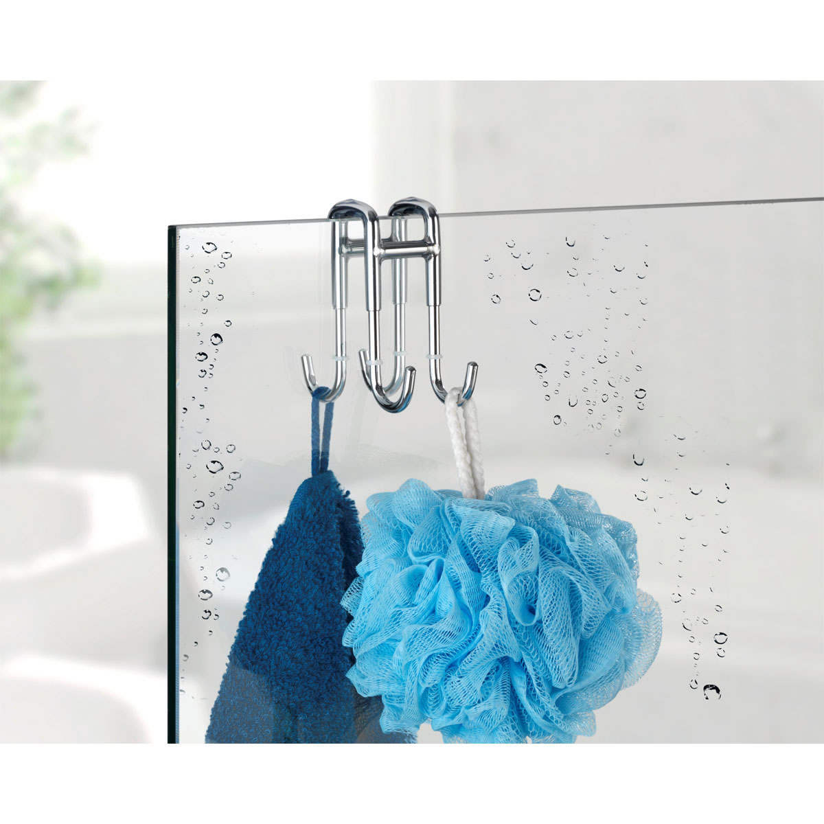 Wenko Doppel-Duschhaken Edelstahl Bild 3