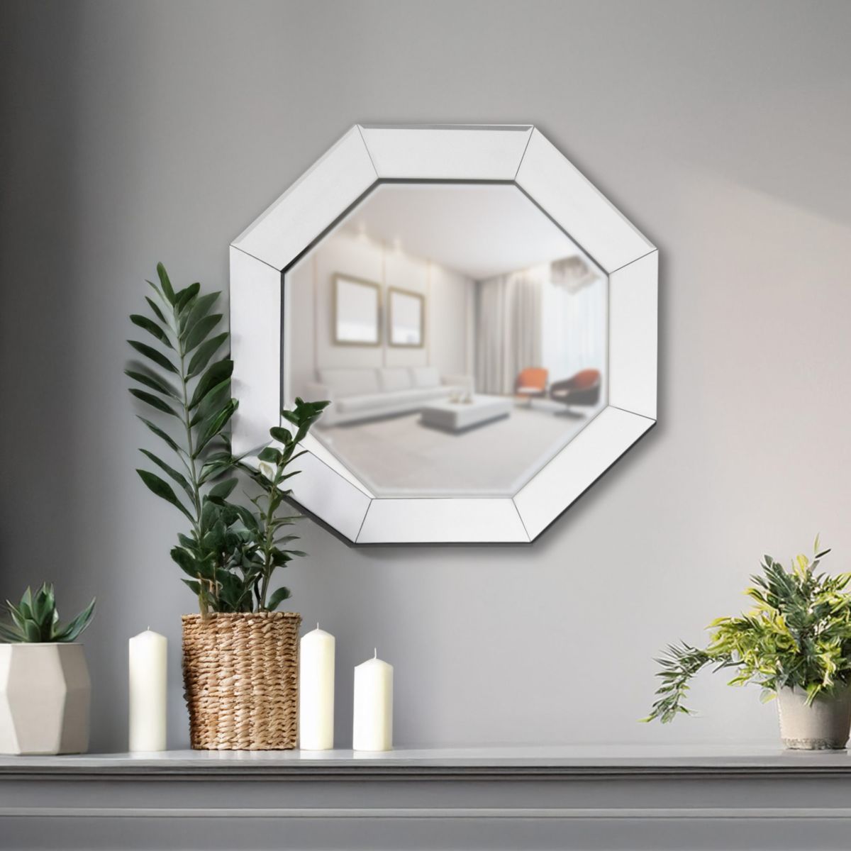 Wandspiegel Kronos 110 silber Bild 2