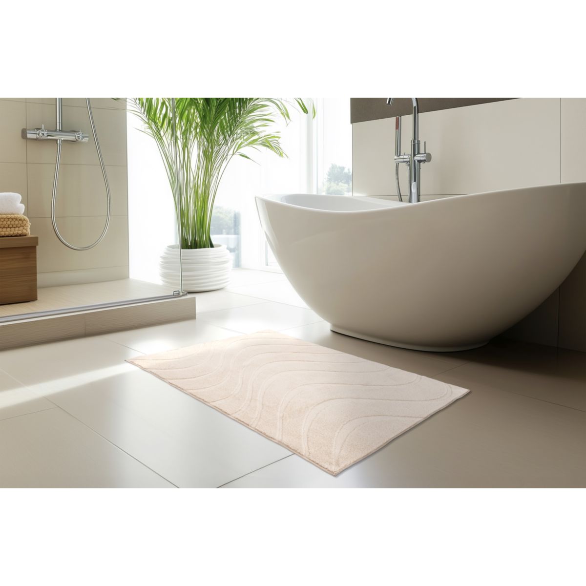 Badematte Ocean Touch 425 beige 67 x 110 cm Bild 3