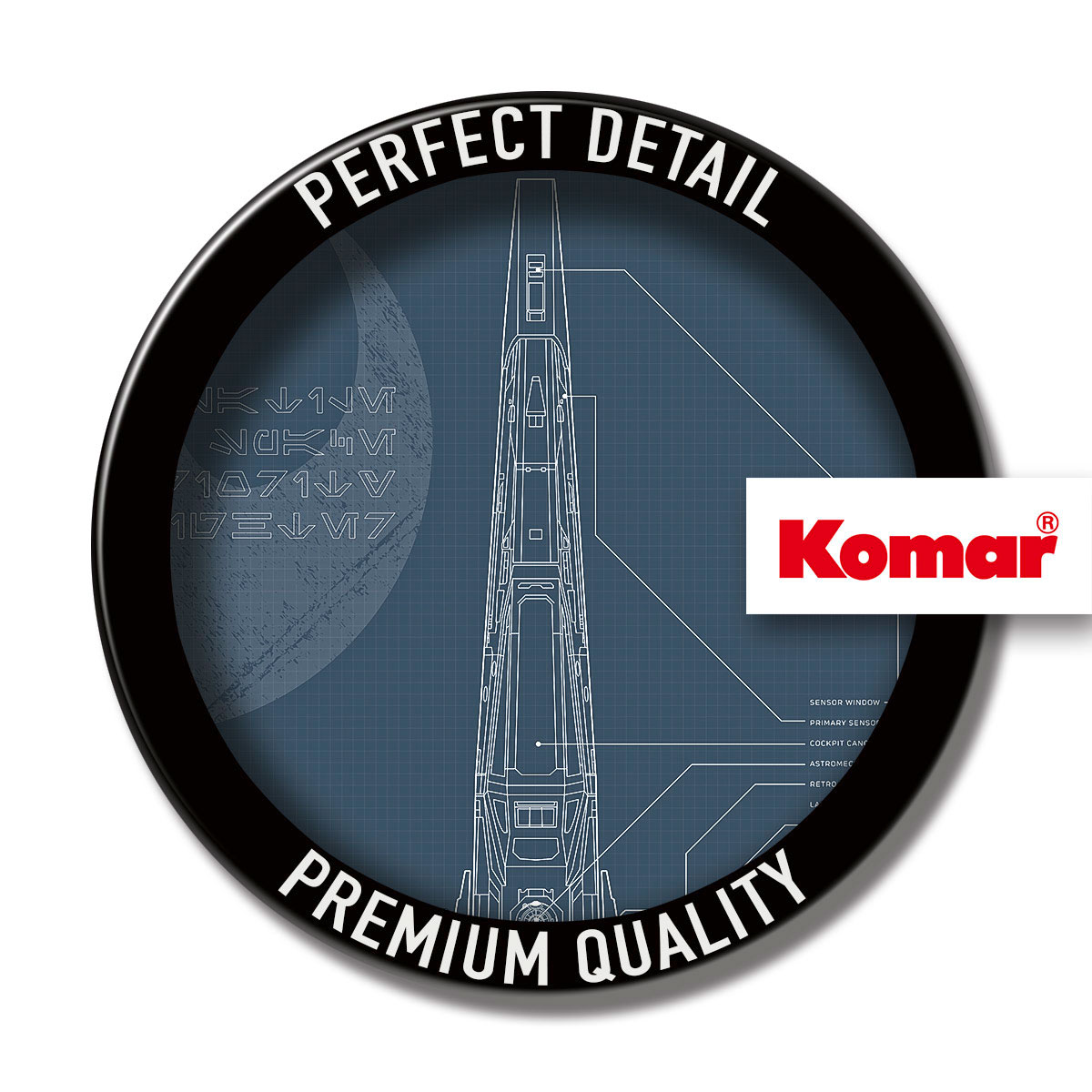 Komar  Wandbild Star Wars Blueprint X-Wing 50x70 cm Bild 6