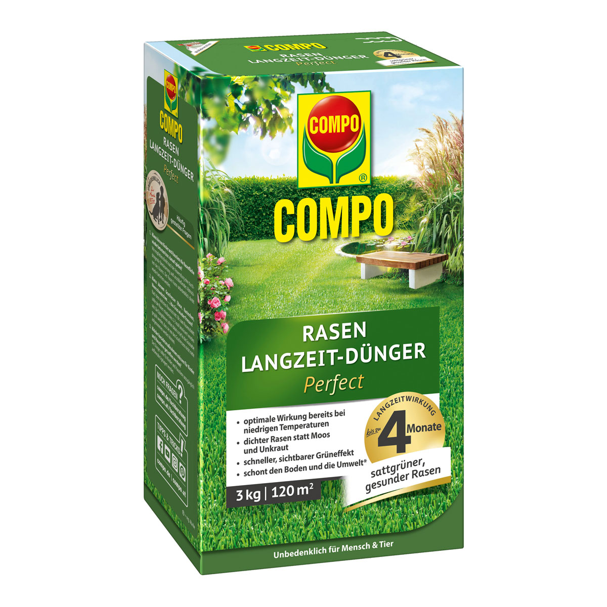 Compo Rasen Langzeit-Dünger Perfect 3 kg