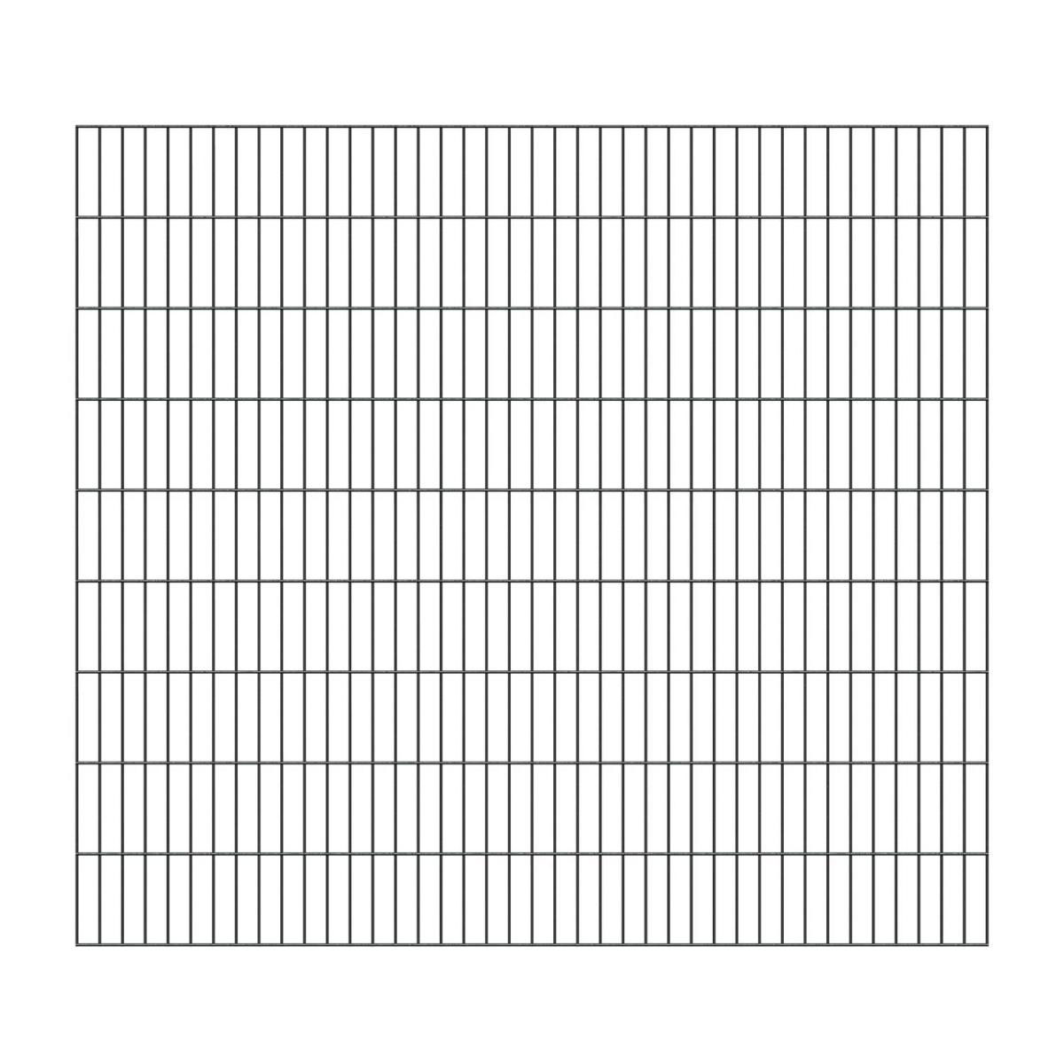 GAH Alberts Doppelstabmatte 6/5/6 verzinkt anthrazit 200 x 180 cm