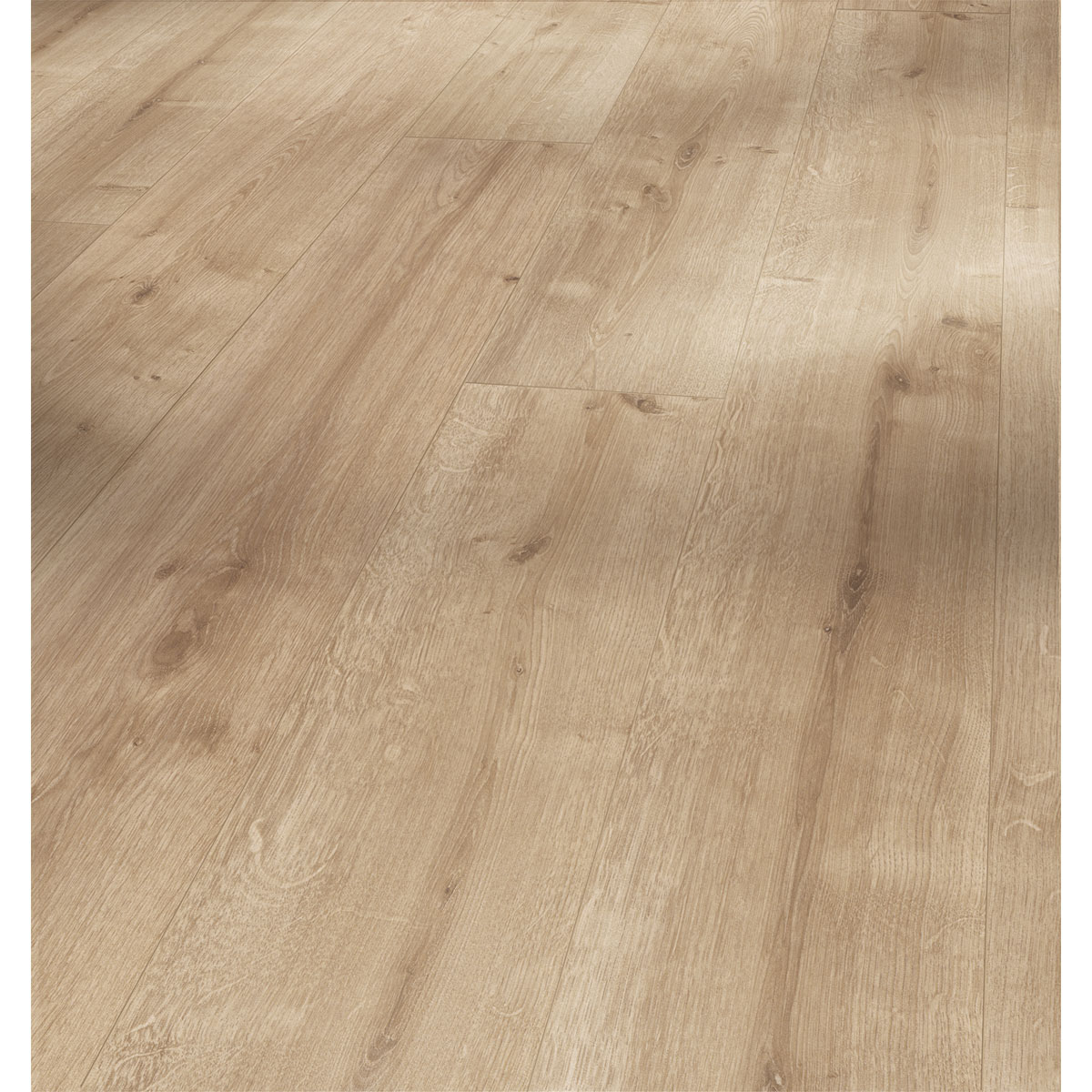 Parador Laminatboden „Basic 400“, Eiche geschliffen, Seidenmatt Struktur, 19,4x128,5 cm