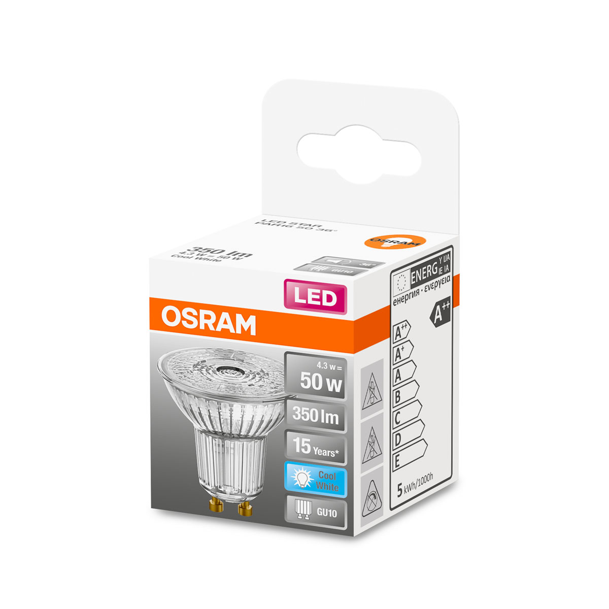 Osram LED-Leuchtmittel Reflektor 36 Grad 50W kaltweiß Bild 2