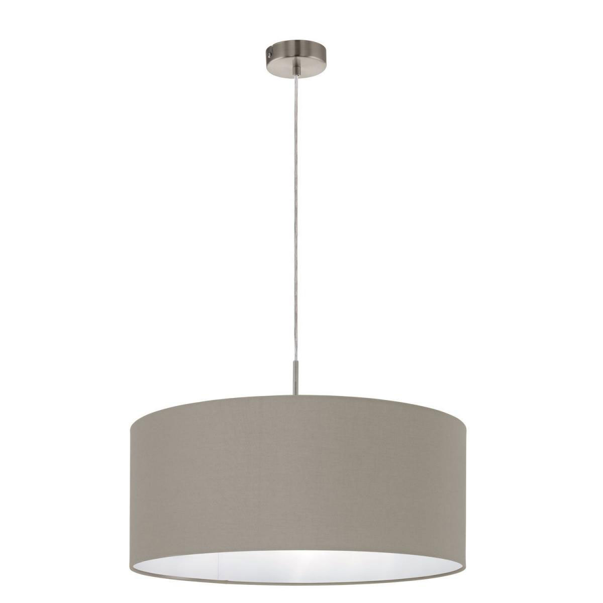 Eglo Hängeleuchte Pasteri nickel/taupe 53 cm