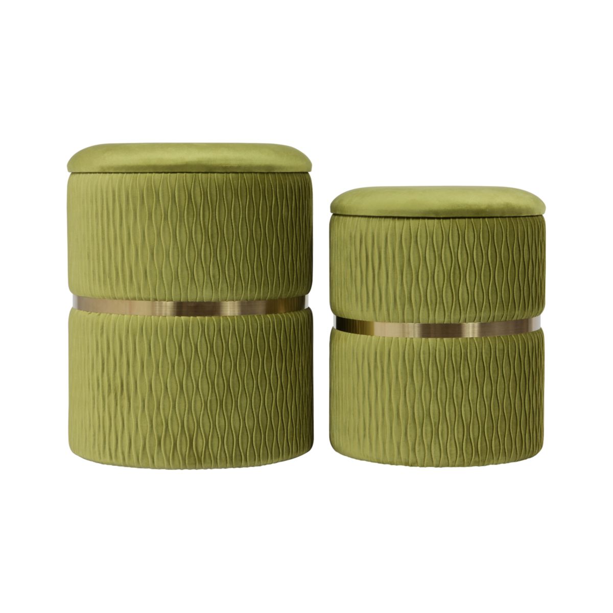Hocker Zora 425 2er-Set Pistachio-grün
