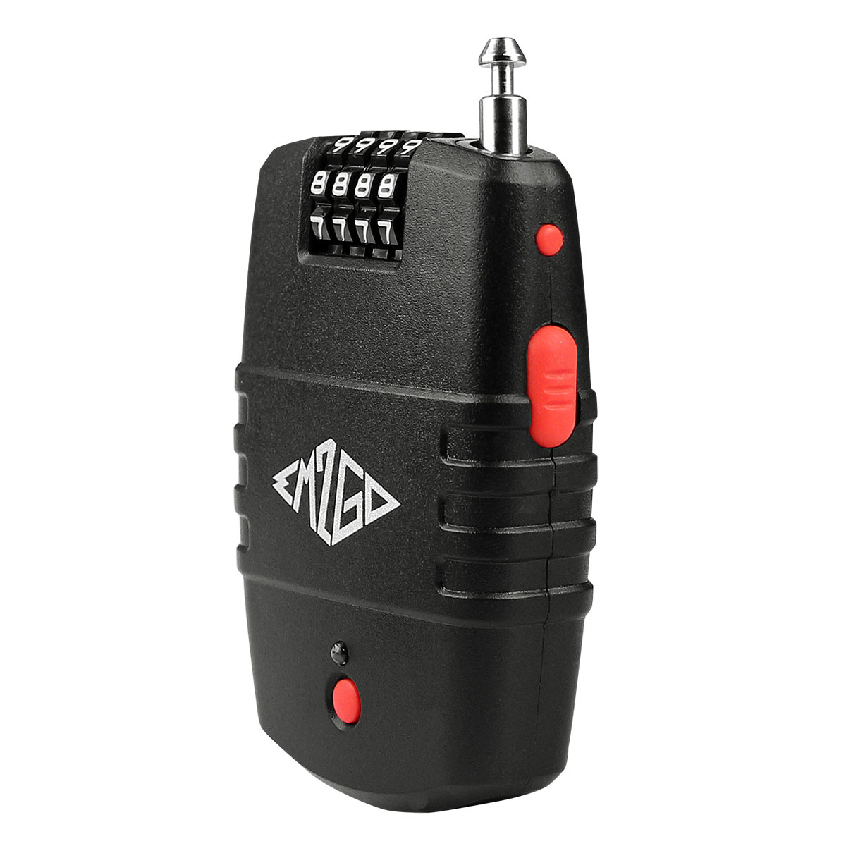 EM2GO 4-Stelliges Kombinations-Kabelschloss mit Alarm, für E-Scooter und Fahrrad Bild 2