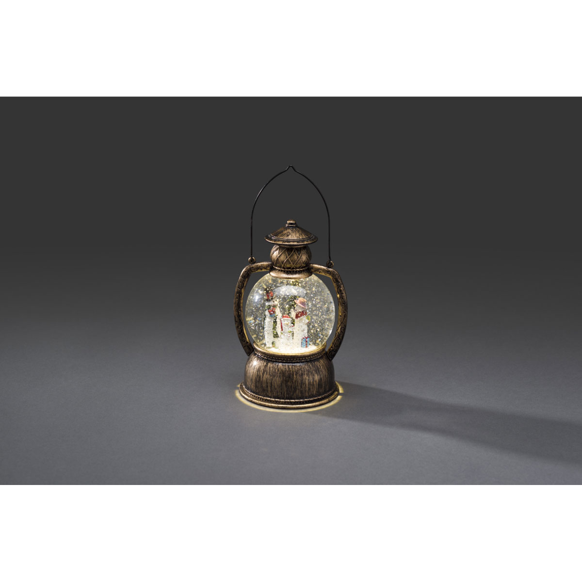 Konstsmide LED-Kugellaterne Schneemannfamilie