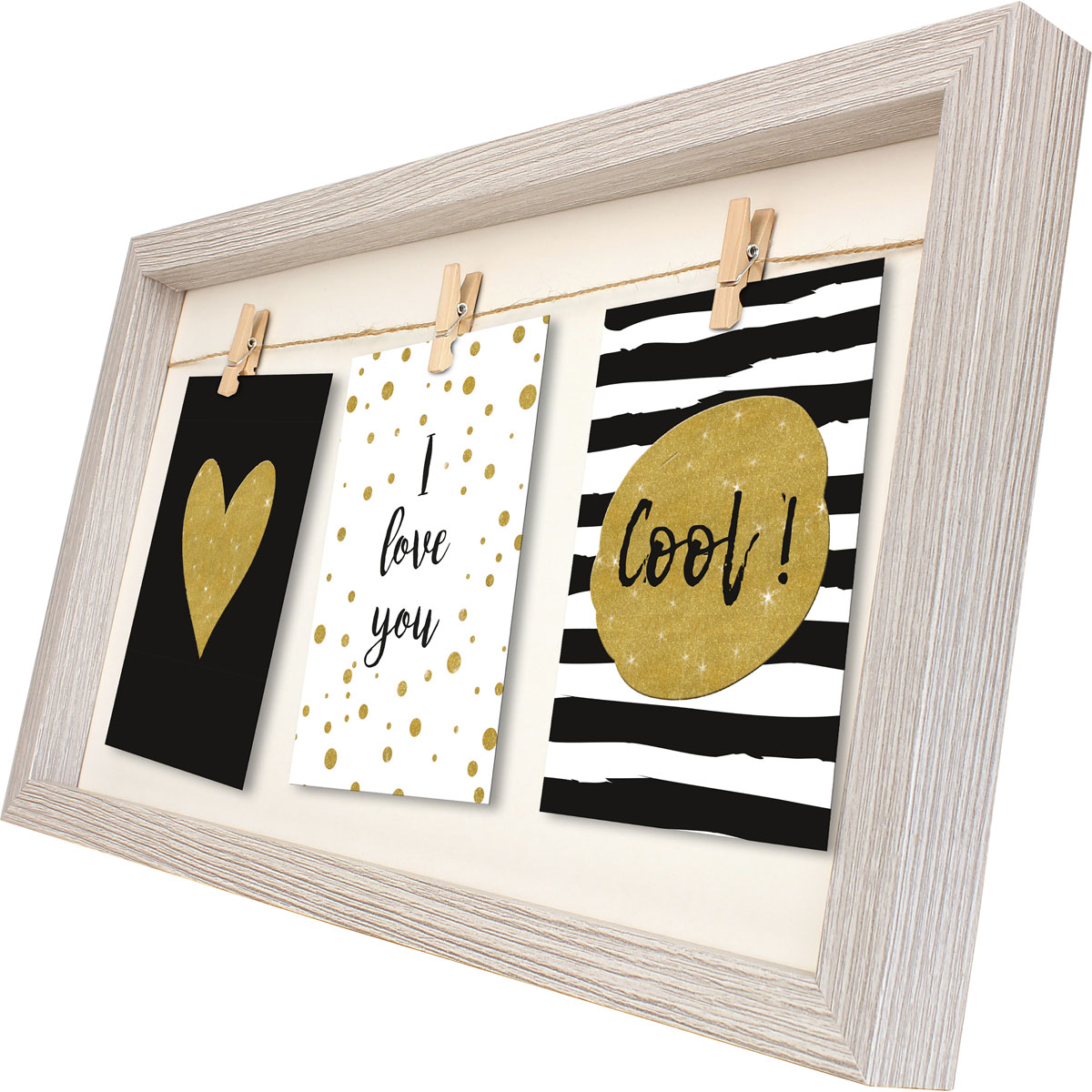 Bilderrahmen Bornholm 43x24 cm grau Bild 2