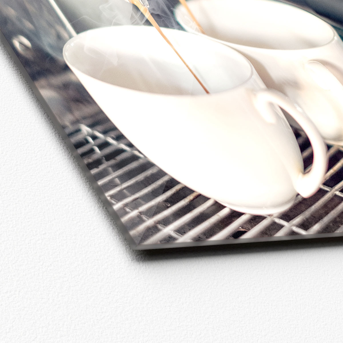 Glas-Art Cafe III 20 x 20 Glasbild Bild 2